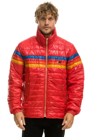 4 STRIPE TRAVELER JACKET - GLOSSY CHERRY