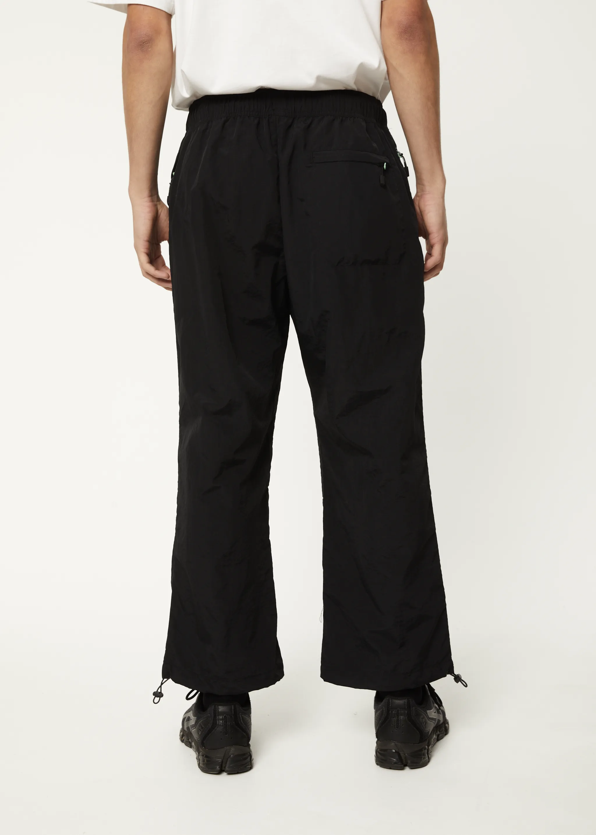 AFENDS Mens Floodlights - Spray Pants - Black