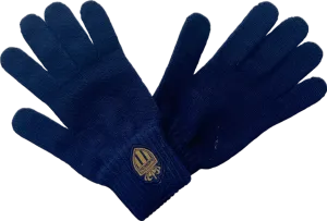 AS Monaco FC Navy Blue Knitted Gloves One Size