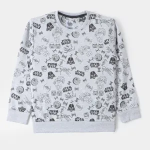 Boys Sweatshirt Space - Grey