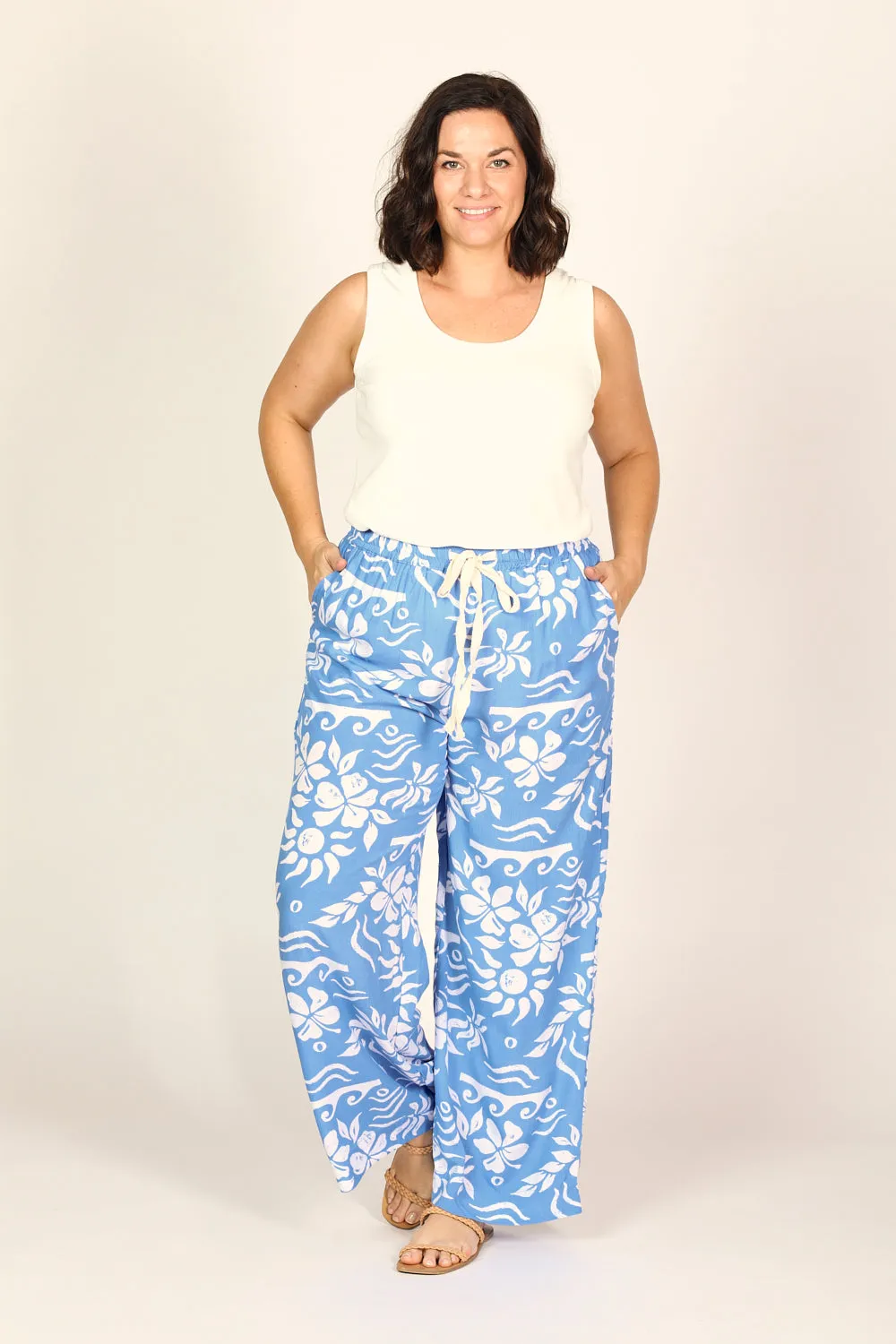 Breezy Relaxed Pant in Blue Horizon