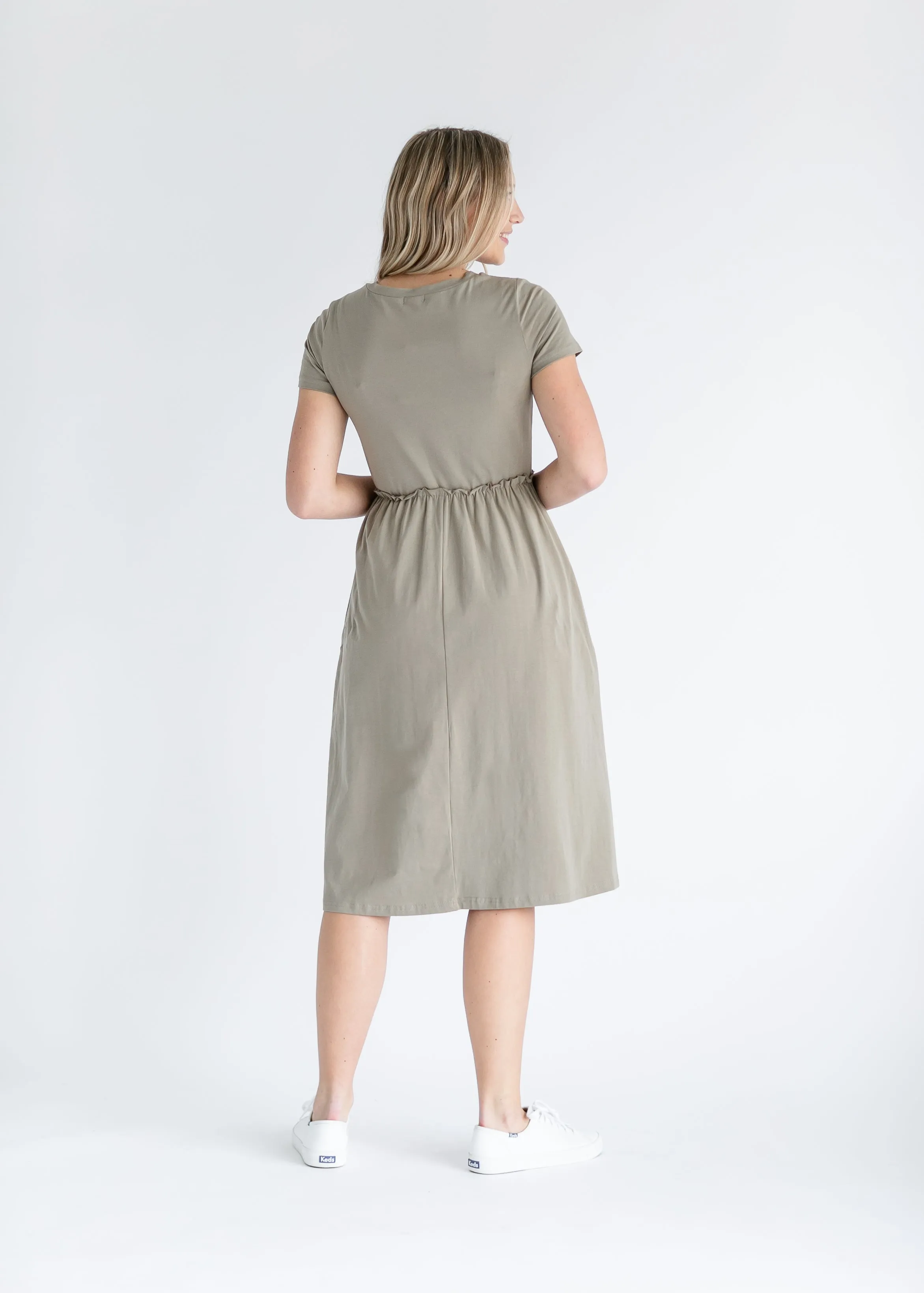 Brie Short Sleeve Midi Dress - FINAL SALE