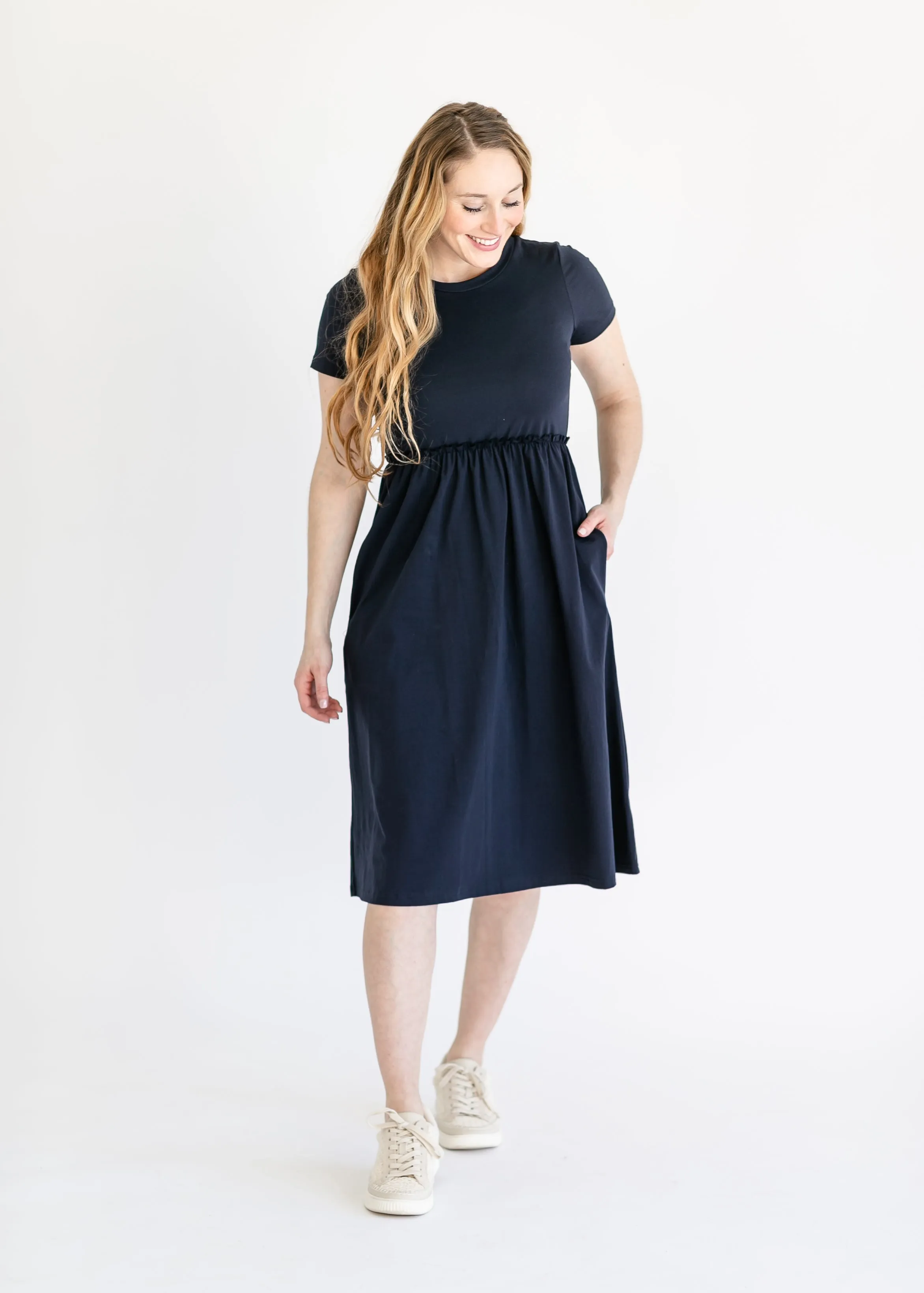 Brie Short Sleeve Midi Dress - FINAL SALE