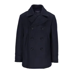 Cappotto Manifattura Ceccarelli Peacoat PannoStia Blu Navy