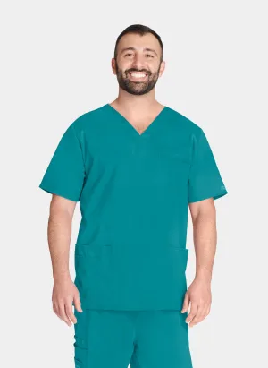 Cherokee Core Stretch Unisex V-Neck Scrub Top WWE4725  - Teal