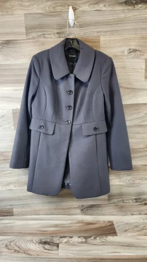 Coat Peacoat By Mac And Jac In Grey, Size: L