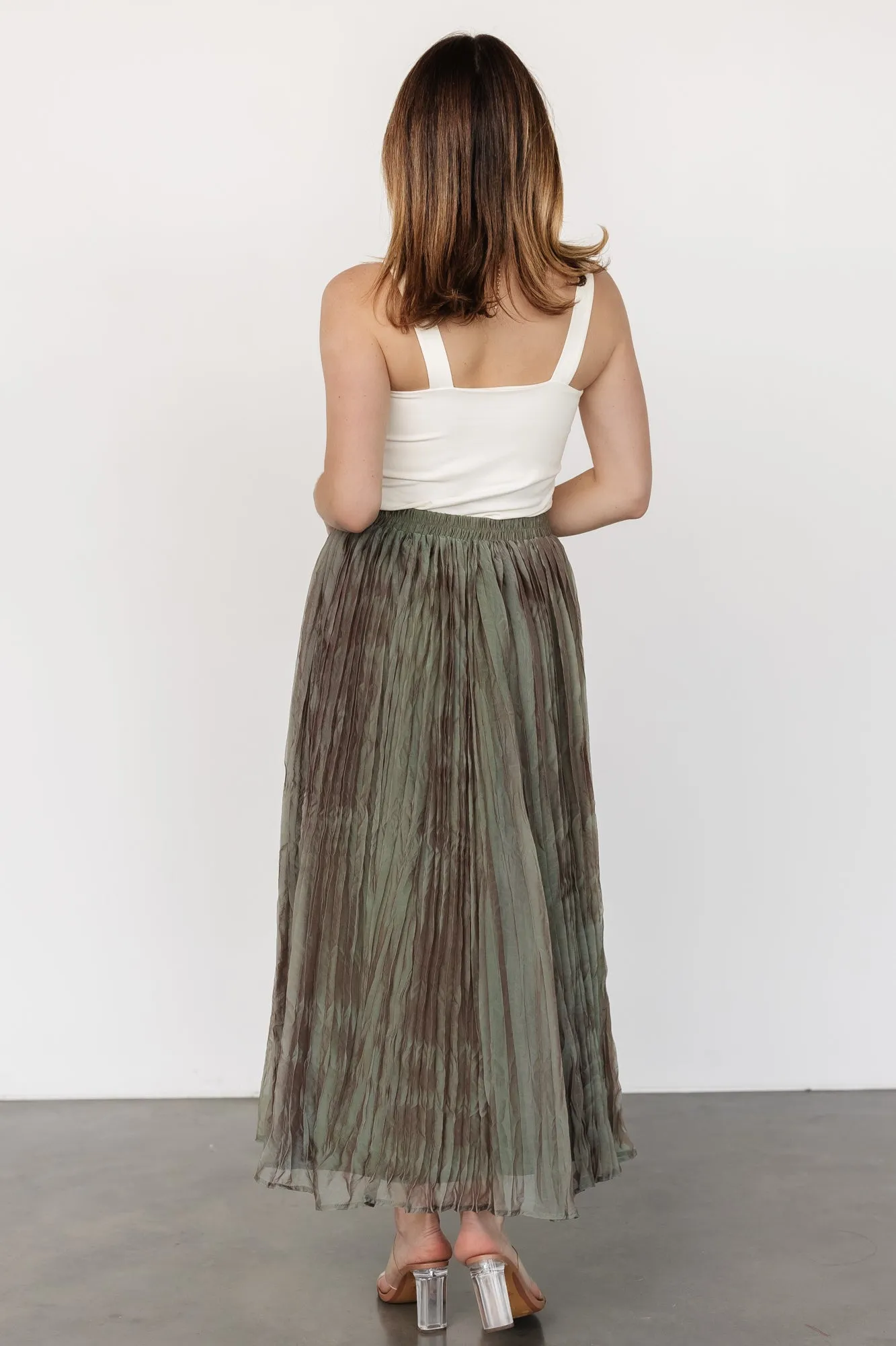 Cyra Midi Skirt | Sage