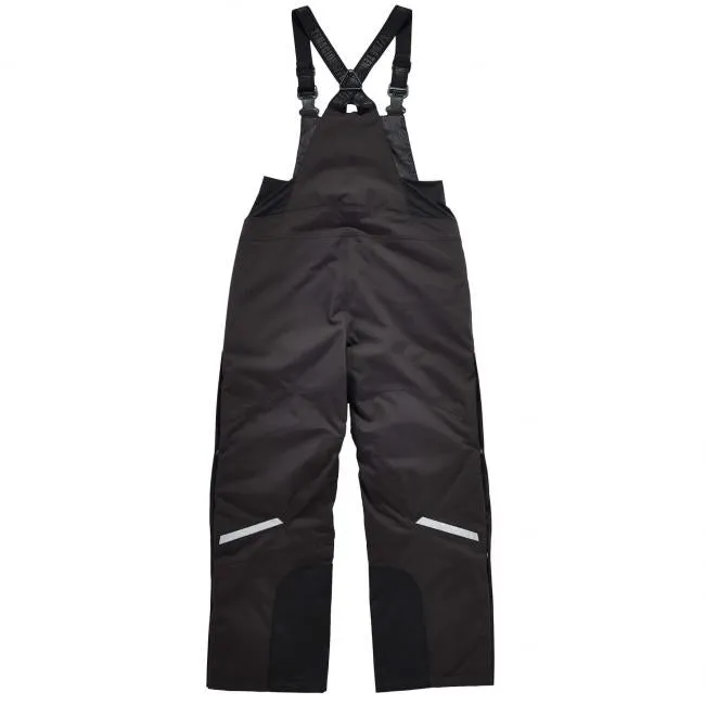 Ergodyne N-Ferno 6471 Heavy-Duty 500D Nylon Shell Overall Insulated Bib - Black