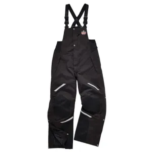 Ergodyne N-Ferno 6471 Heavy-Duty 500D Nylon Shell Overall Insulated Bib - Black