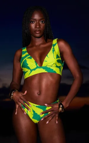 HALO Tamika Bikini Vest in Lime Palm