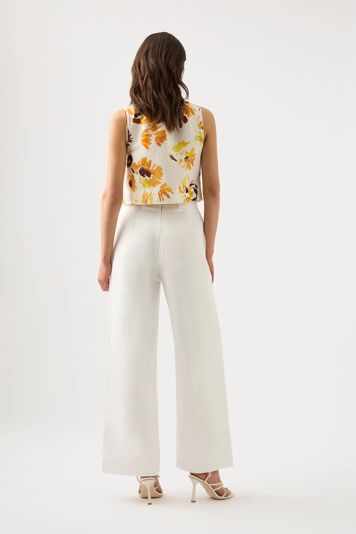 Jeanne Pintuck Wide Leg Pant