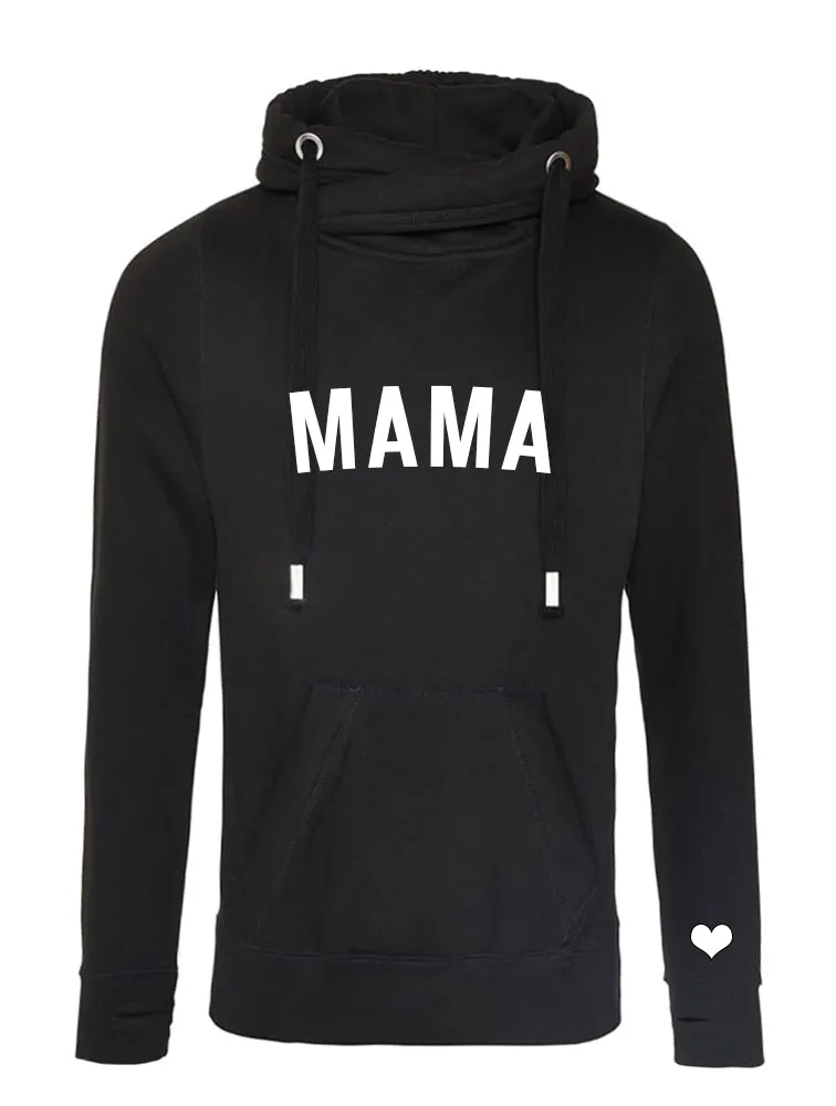 MAMA Bold Luxe Hoodie - Black