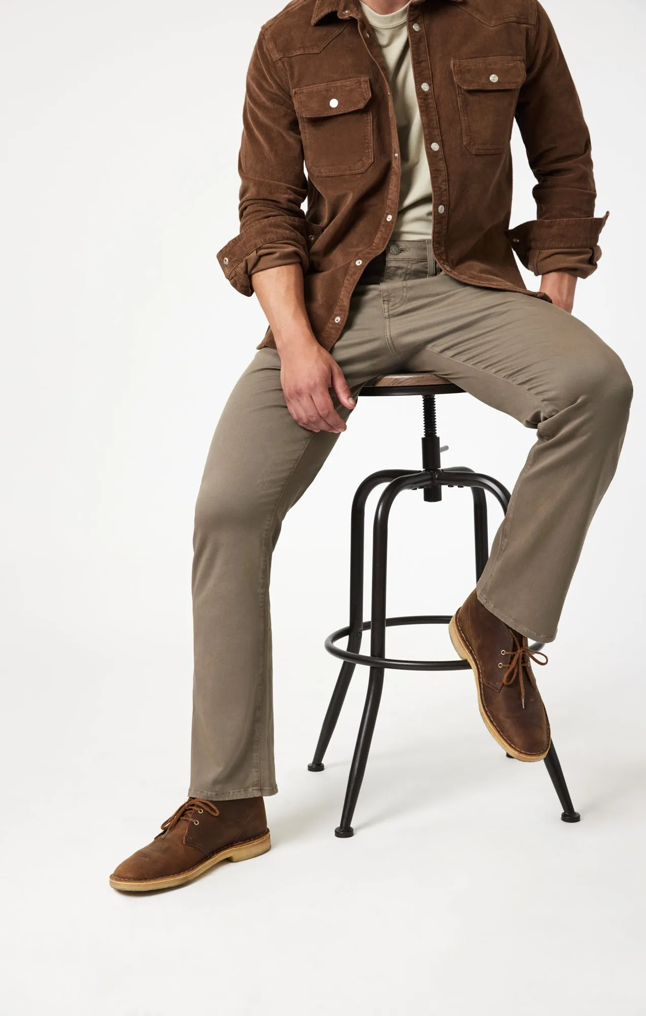 MATT RELAXED STRAIGHT LEG IN OLIVE CASUAL TWILL