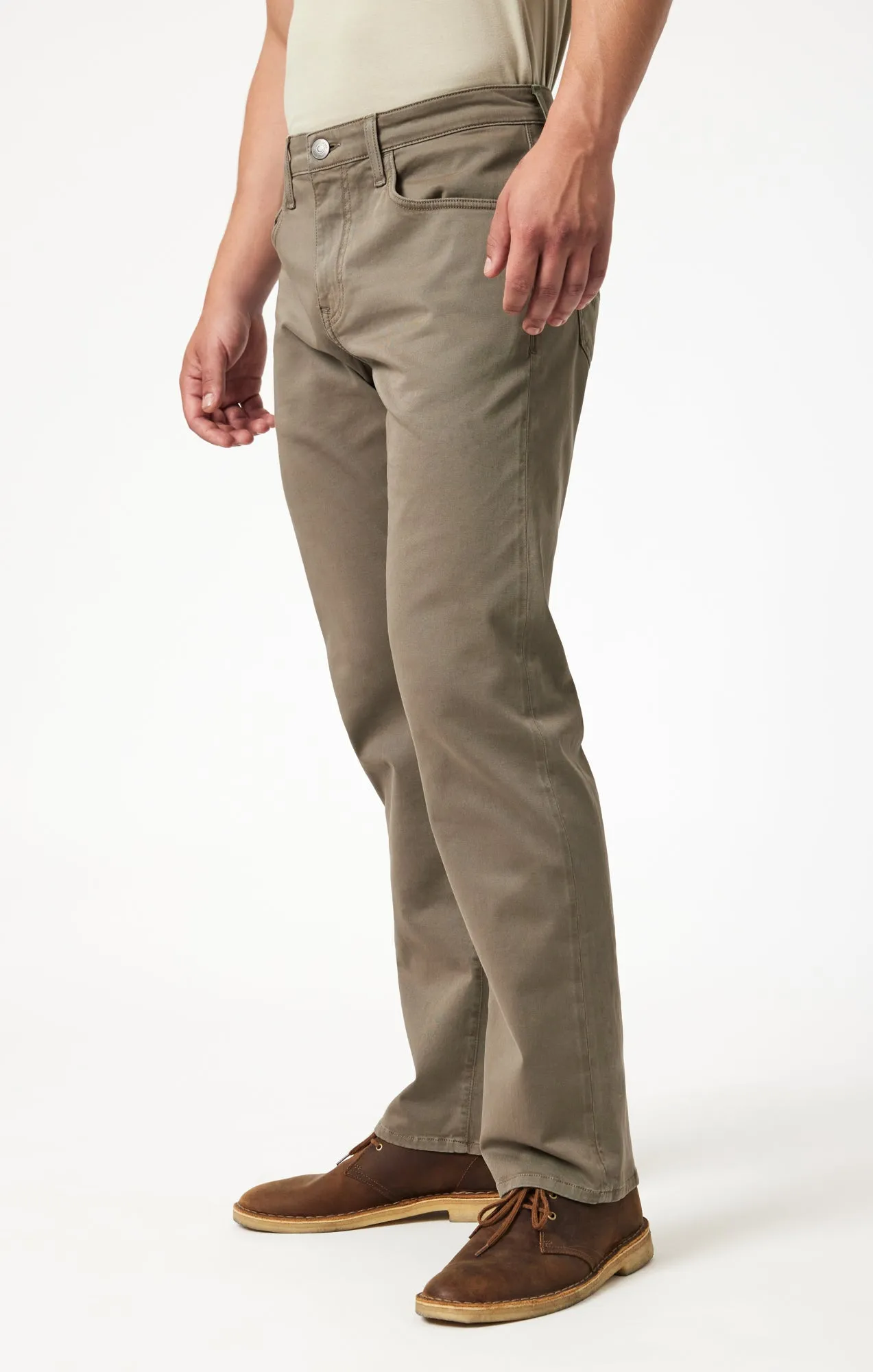 MATT RELAXED STRAIGHT LEG IN OLIVE CASUAL TWILL