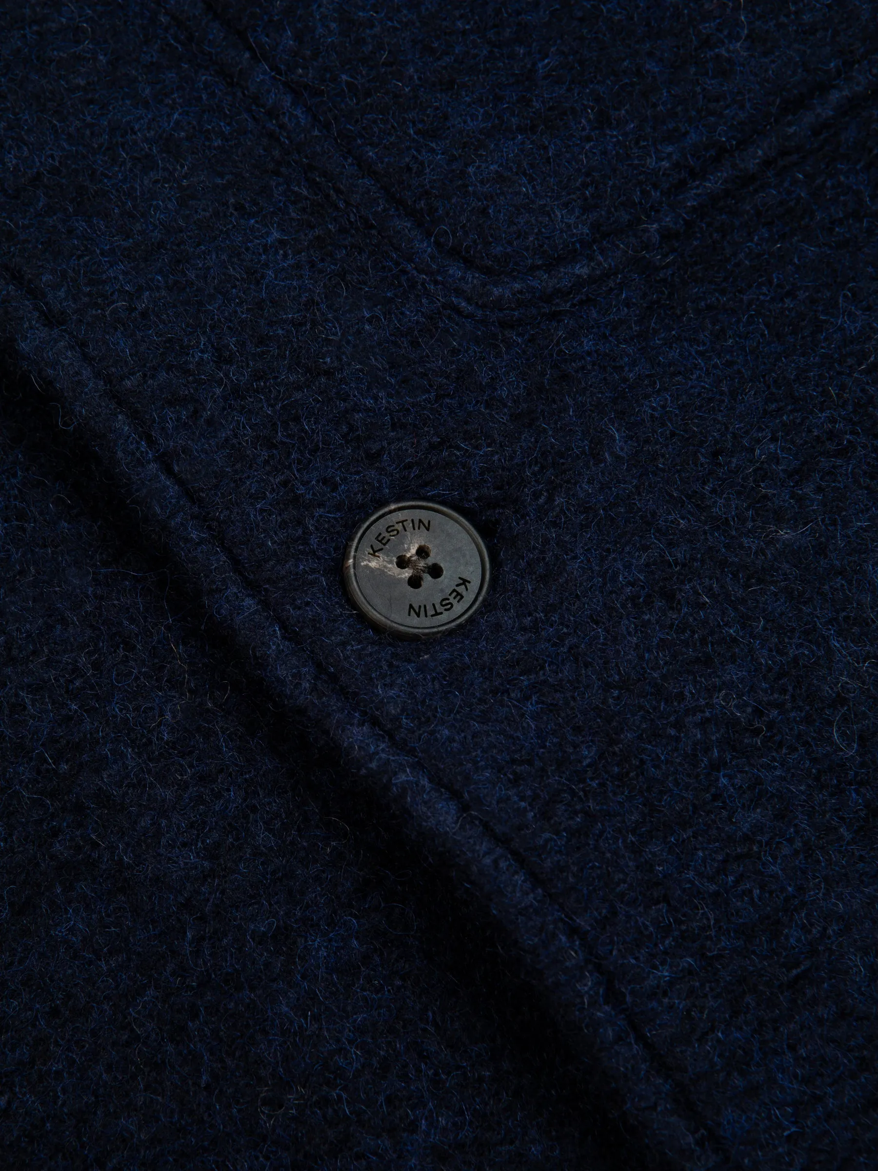 Ormiston Jacket In Midnight Blue Wool Blend