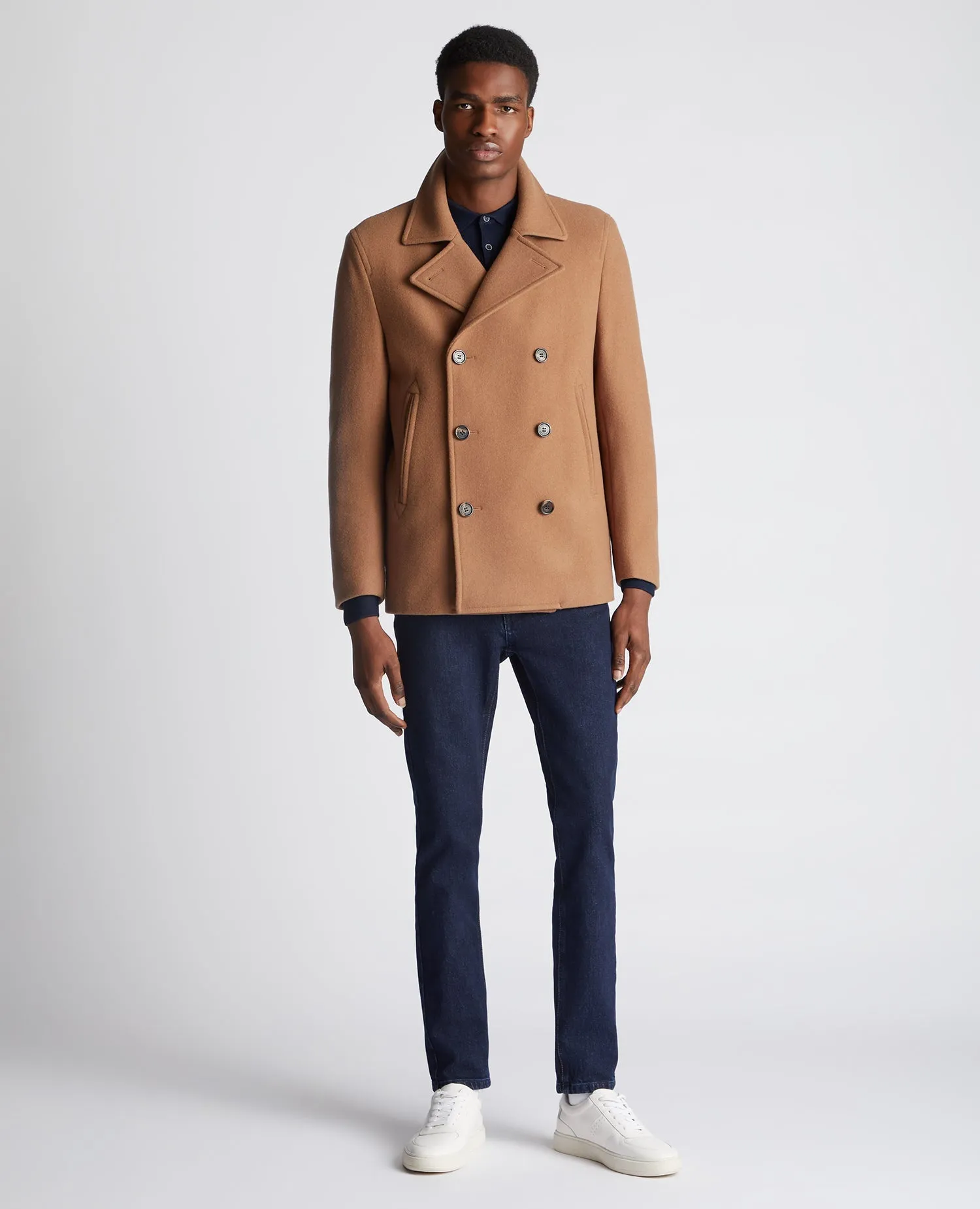 Regular Fit Wool-Mix Tailored Coat