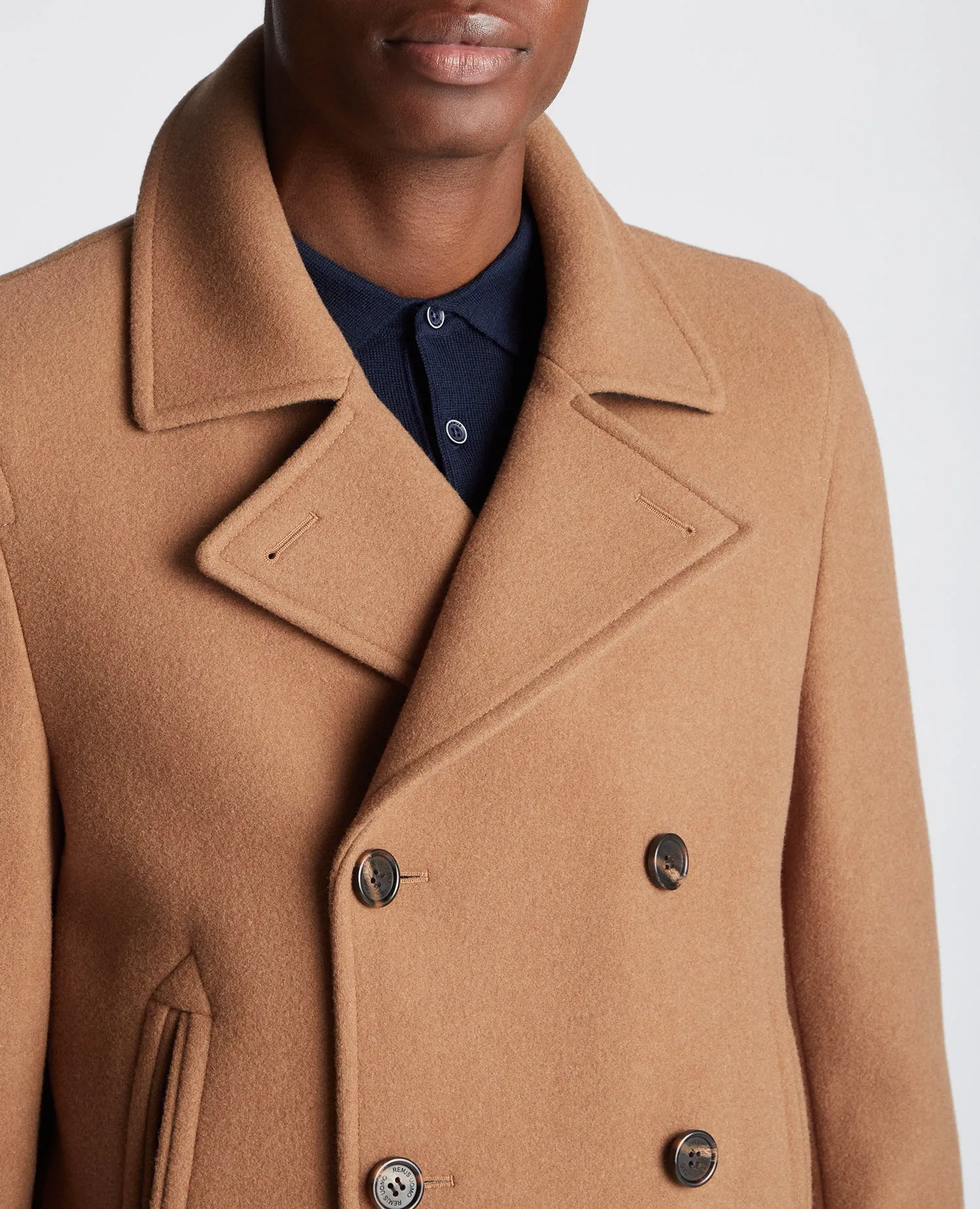 Regular Fit Wool-Mix Tailored Coat