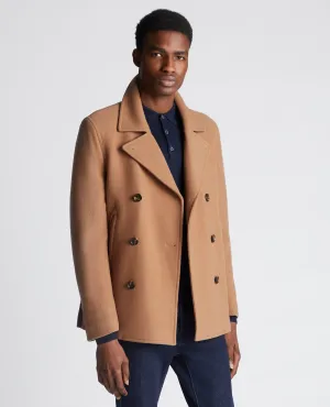 Regular Fit Wool-Mix Tailored Coat