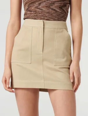 Rosa Contrast Stitch Mini Skirt