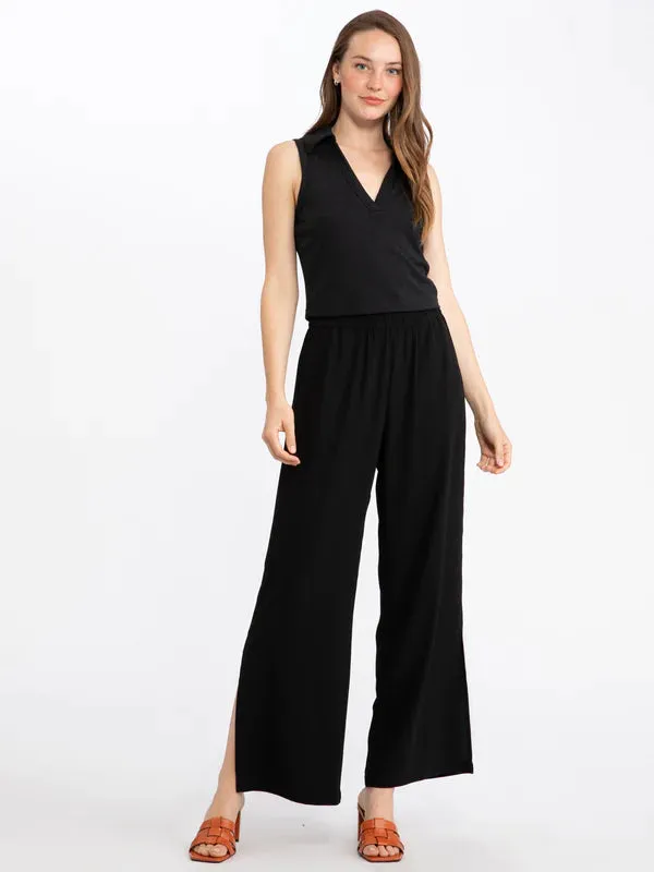 Side Slit Side Leg Pant