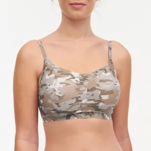 Soft Stretch Camo Print Padded Bralette