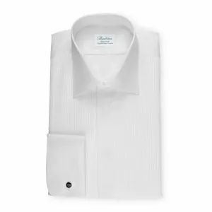 Stenstroms White Fitted Body Fly Front Tuxedo Shirt 627561 1032 000