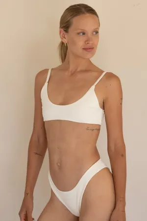 The Bralette Top - Ribbed Cream