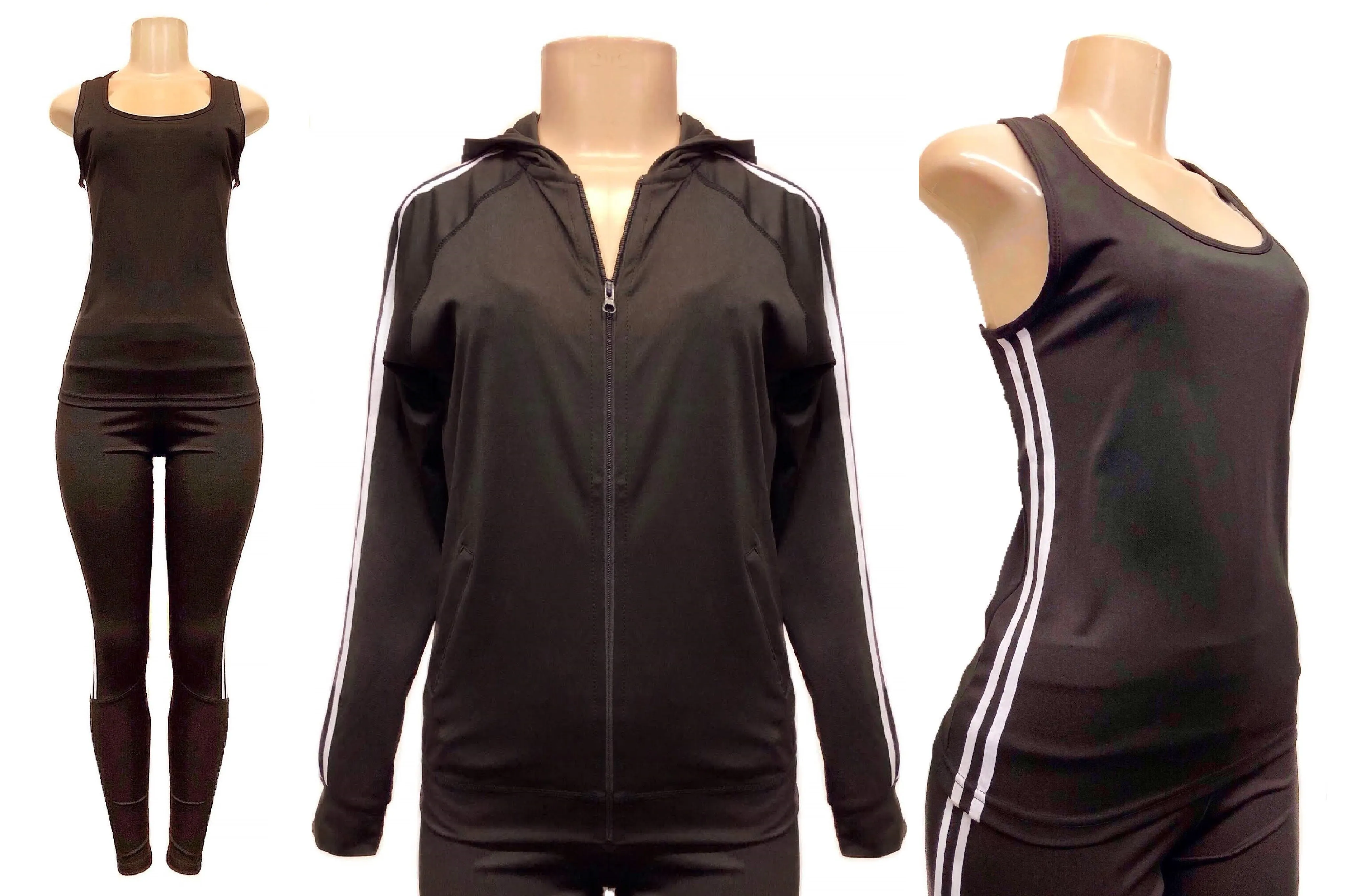 Tracksuit Set: Tank, Jacket and Pants