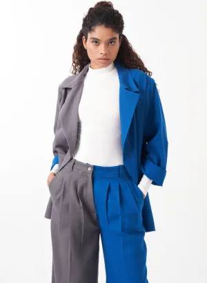 Two Tone Jacket Set