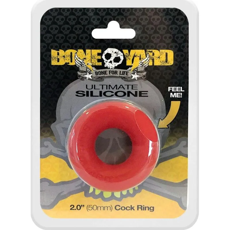 Ultimate Silicone Cock Ring Red