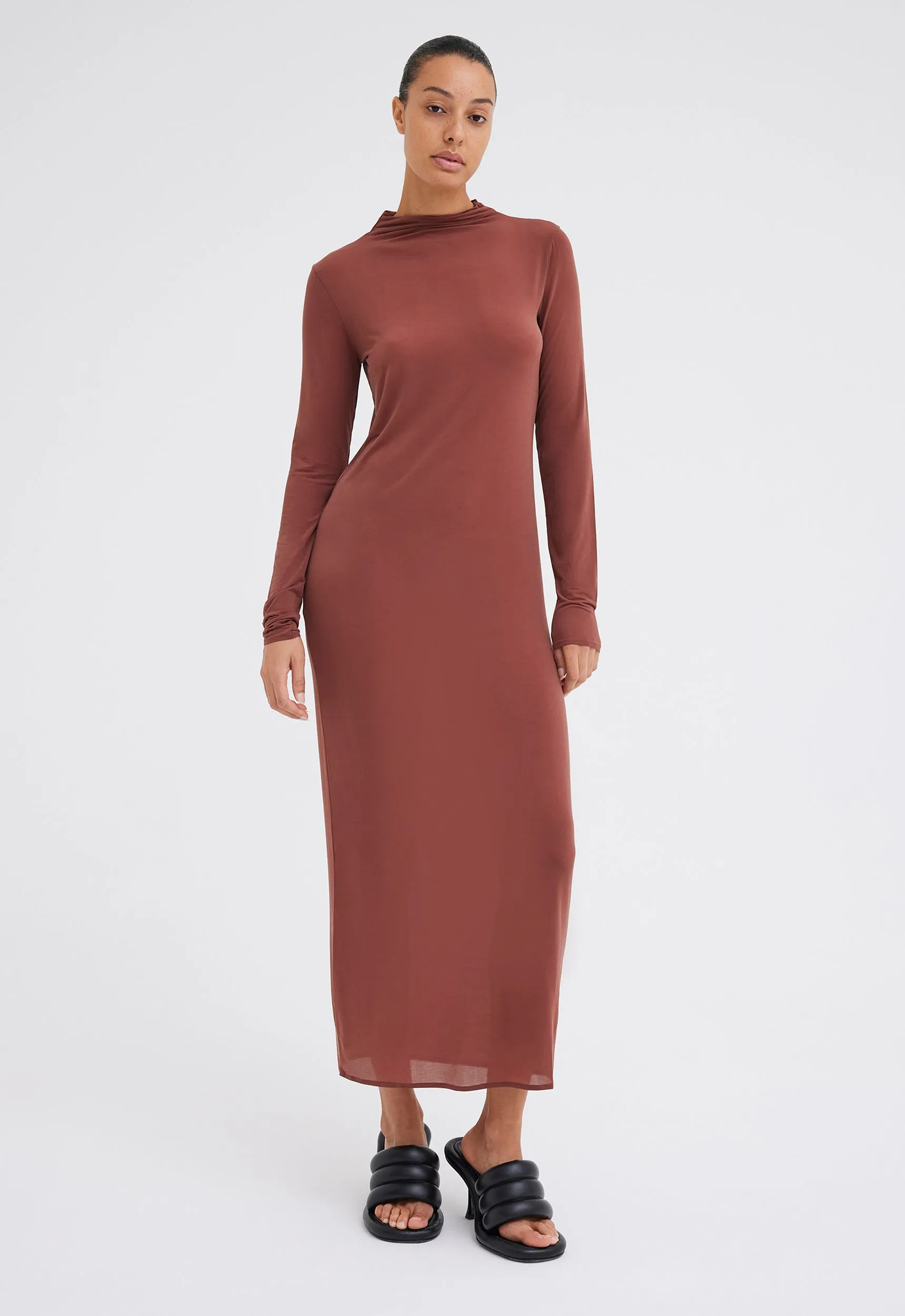 Vox Italian Jersey Dress - Burbank Red