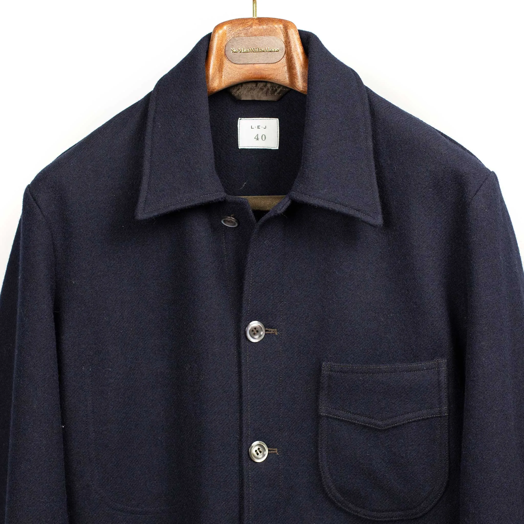 Navy Virgin Wool Peacoat - Winter Plage Style