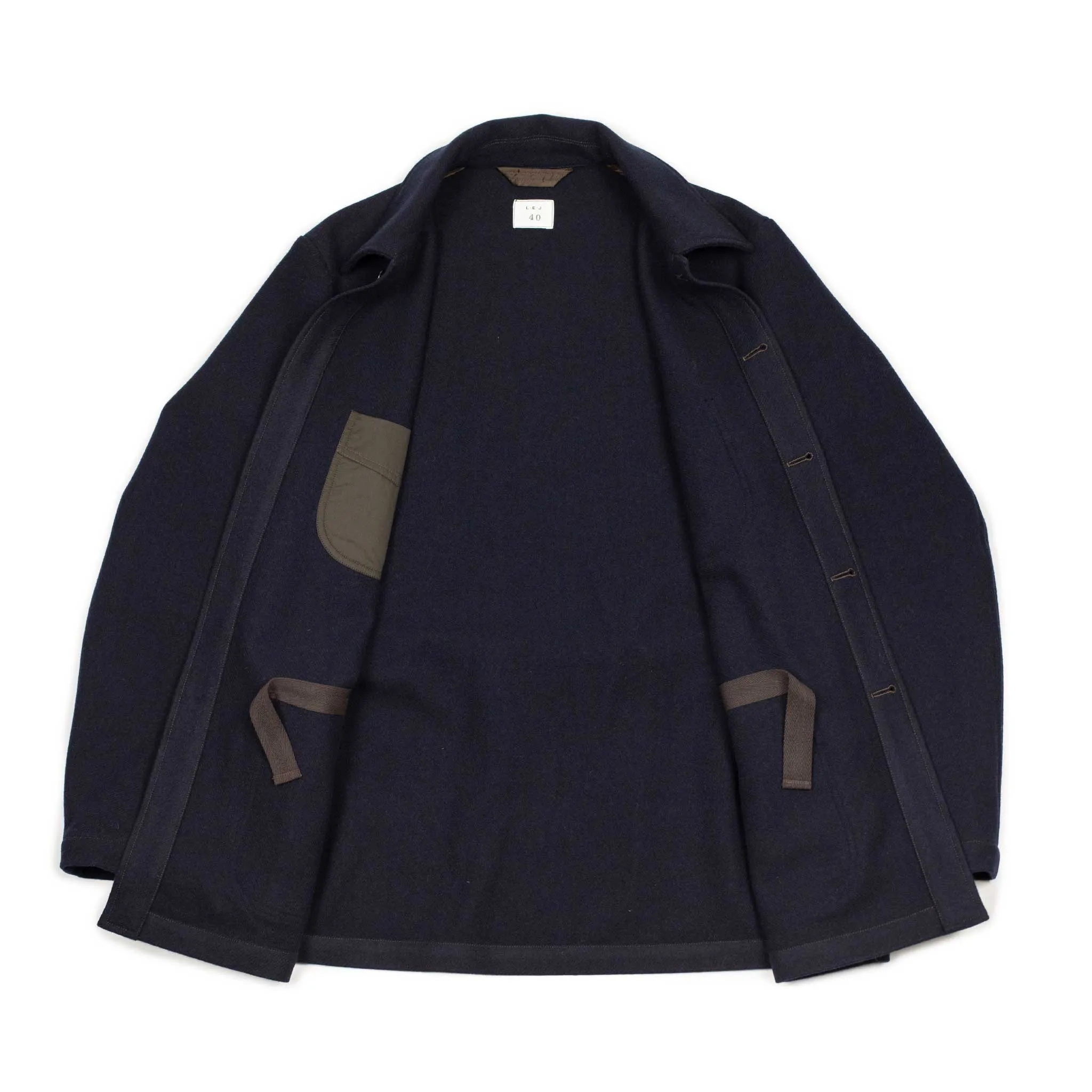 Navy Virgin Wool Peacoat - Winter Plage Style