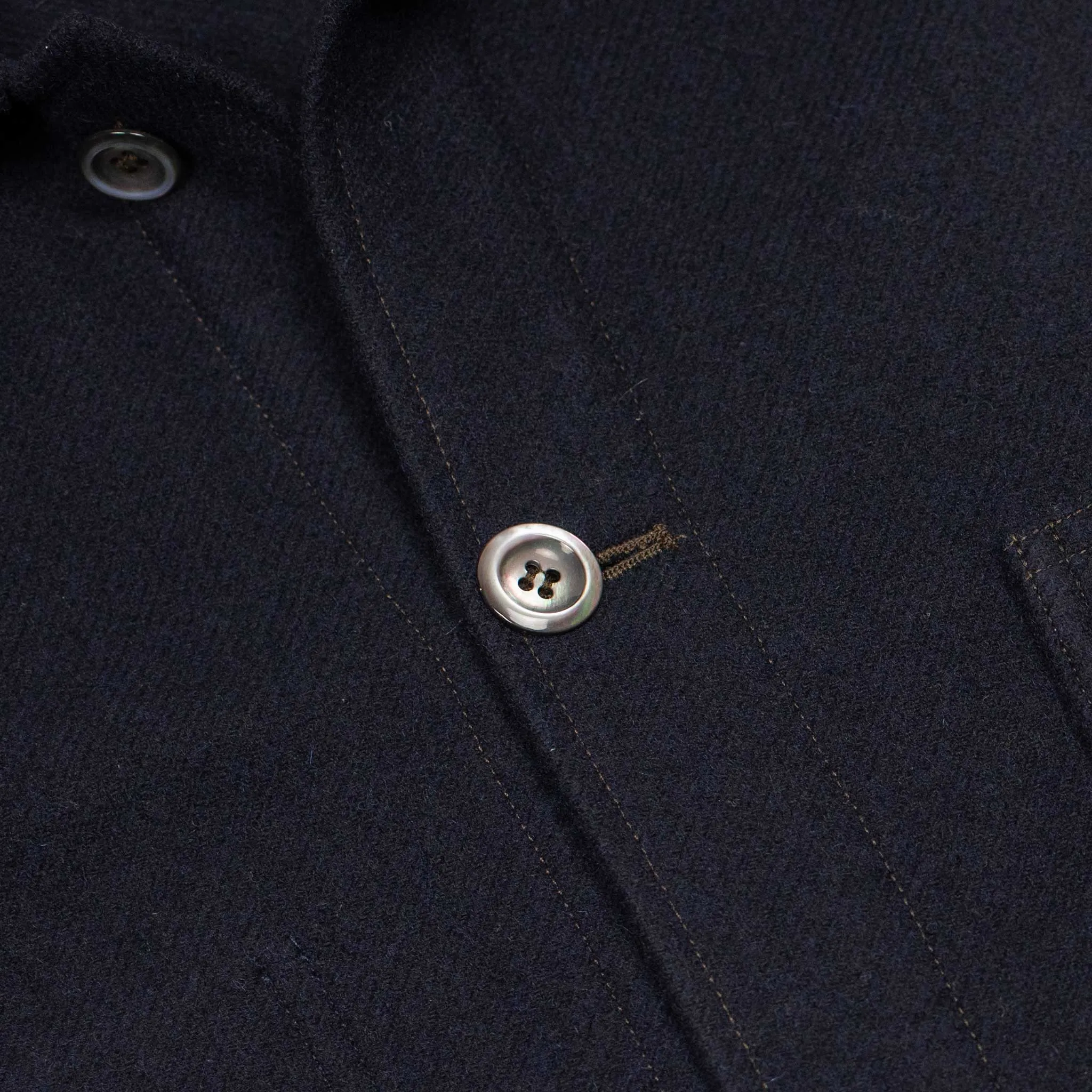 Navy Virgin Wool Peacoat - Winter Plage Style