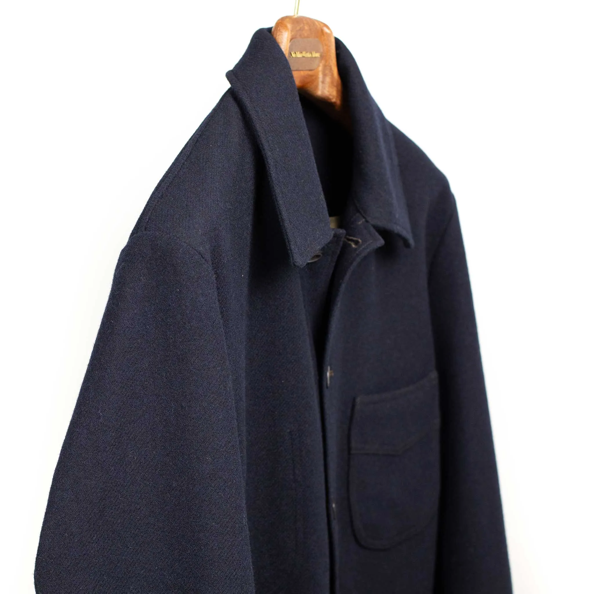 Navy Virgin Wool Peacoat - Winter Plage Style