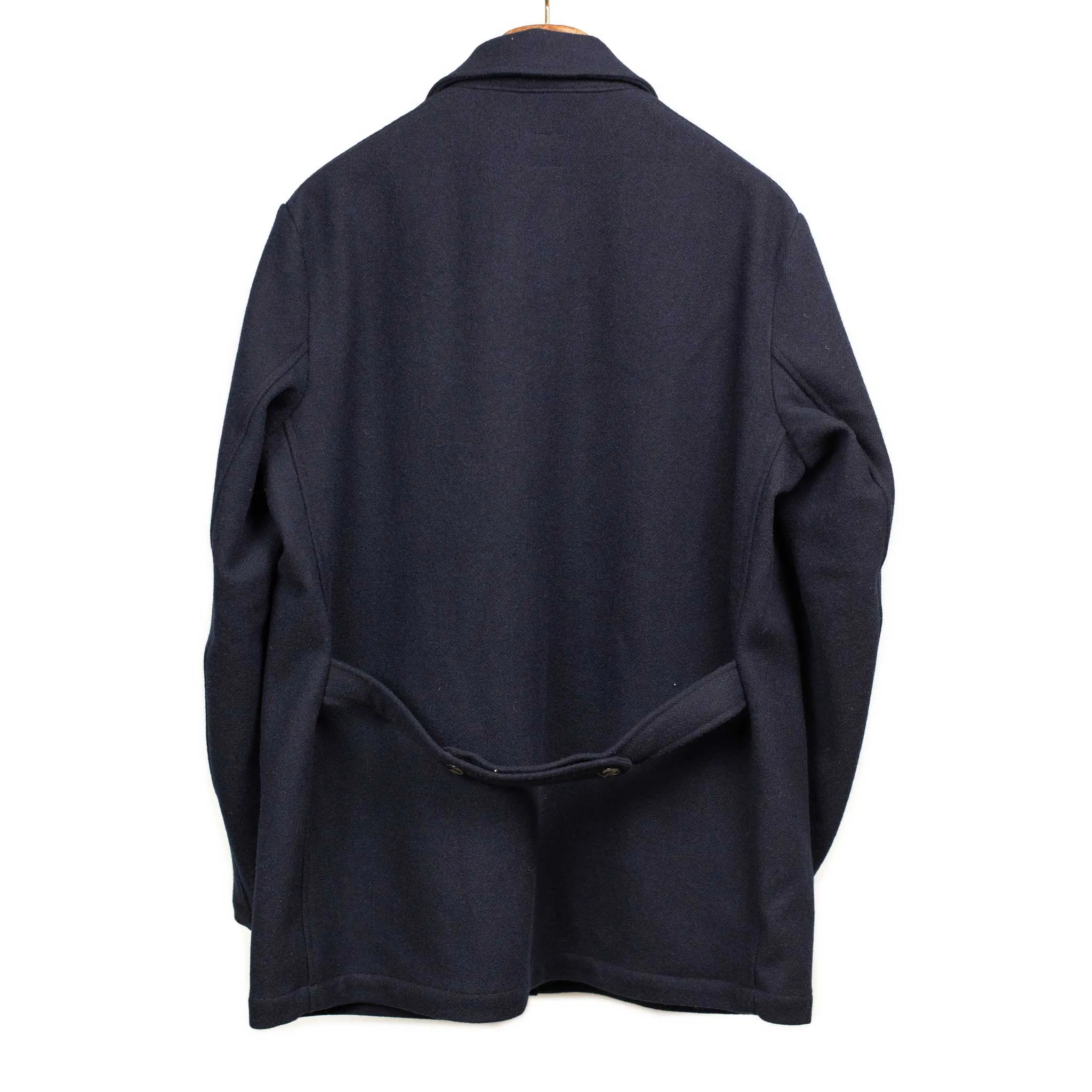 Navy Virgin Wool Peacoat - Winter Plage Style