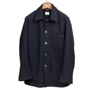 Navy Virgin Wool Peacoat - Winter Plage Style